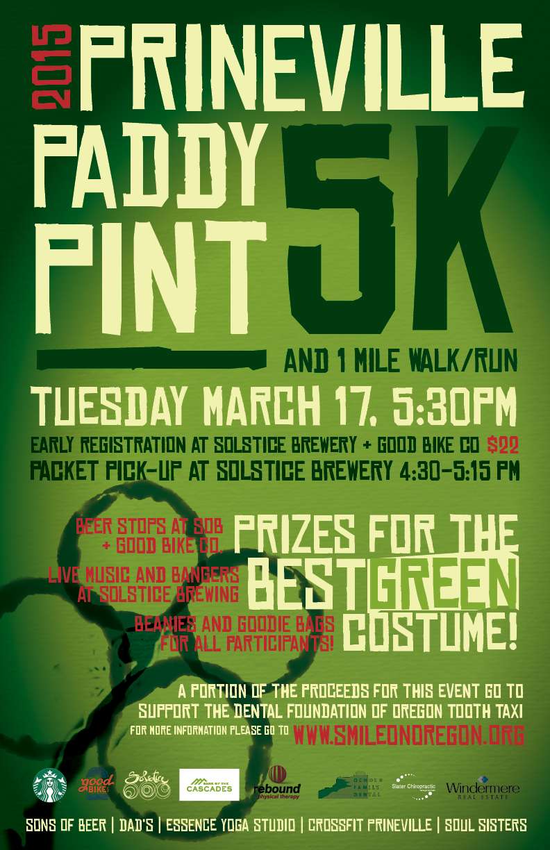 2015 paddy pint poster